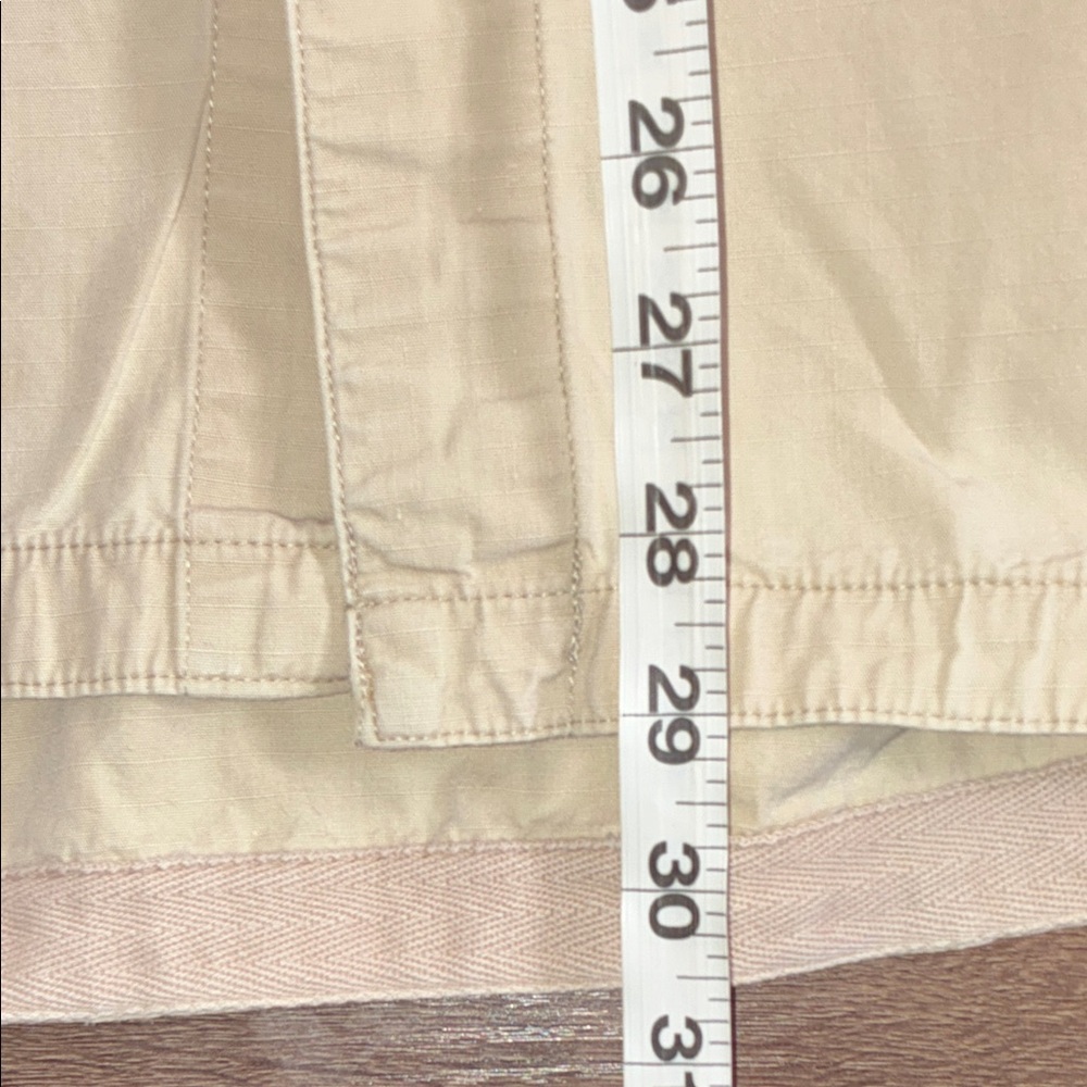 Lightweight Men's Shirt Jacket in Cream - Picture 6 of 10